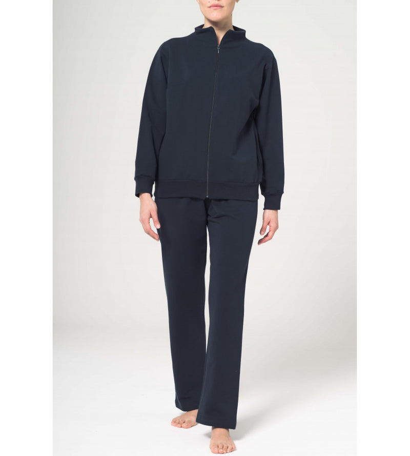 Tuta in felpa aperta con zip